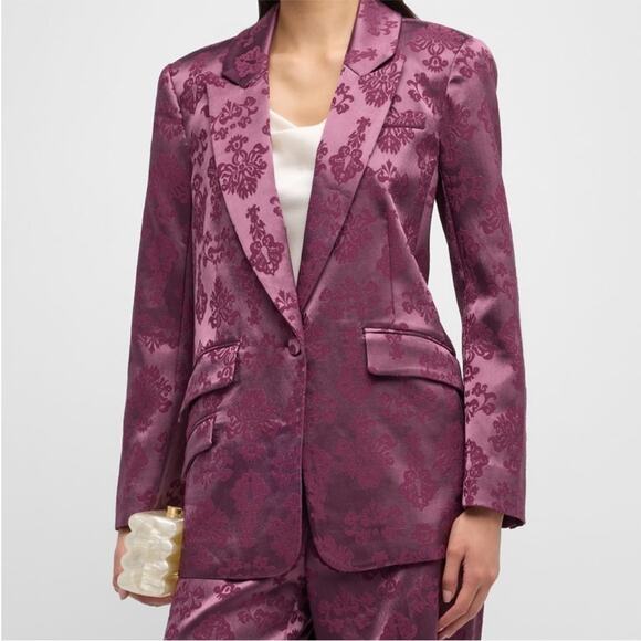 cinq a sept Jackets & Blazers - cinq a sept Mauve Floral Jacquard Blazer